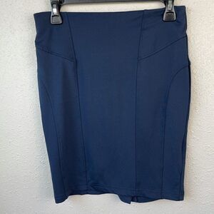 Flame Navy Blue Mini Skirt Size S EUC
